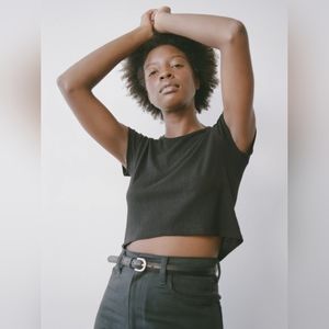 OZMA cropped Lou tee
